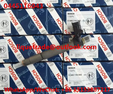 الصين BOSCH INJECTOR 0445116043 GENUINE حاقن السكك الحديدية المشتركة 0445116043 ، 0445116043 المزود